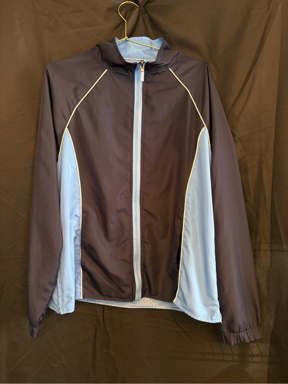 Norm Thompson Light Blue & Dark Blue Mesh-Lined Jacket